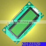 122x32 STN Positive Transflective Yellow Green LCD