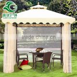 High quality iron frame wind resistant outdoor gazebo