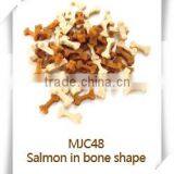 Dry Cat Food Salmon in Bone Shape MJC48 Pet Food Cat Treats thumbnail-1