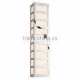 0814-17 Bathrooms Kitchen Rectangular Metal Capital Bath Bar Wall Lamp