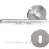 Modern Oval Shape Stainless Steel Door Handle With Escutcheon thumbnail-2