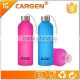 Durable Pretty Design Frosted Glass Water Bottle thumbnail-6