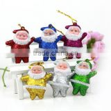 Factory Sale attractive style Cheap Small powder Santa Claus christmas tree decorations in many style
