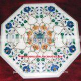 Lovely Handcrafted White Marble Table Top thumbnail-1