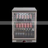 New Model Single Door Bar Fridge Soft Drink Stainless Steel Cooler Beverage Display Cooler thumbnail-2