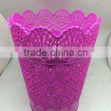 Hollow Out Plastic Garbage Bin