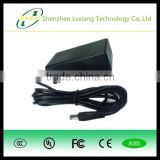 direct-selling black or white wall-mounted power adapter 12v 3a with cable with all certifications