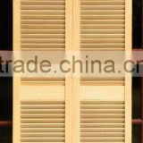 wooden bifold louver door