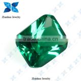 Emerald asscher cut spinel gemstone for jewelry