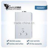 High Efficient 6L Stainless Steel Portable Instant Flue Type Gas Water Heater EGG6A7 thumbnail-1