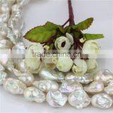 18-20mm Largest Huge Big Size Genuine Irregular Baroque Nucleated Natural Pearl Beads Wholesale thumbnail-2