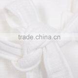 Pure White Adult Luxury Flannel Bathrobe thumbnail-4