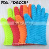 Silicone Heat-resistant Grilling Oven BBQ Gloves for Cooking / Baking