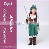 Hot Selling Girls Halloween Pirate Robin Hood Costume Party Supplies Halloween Costume For Kids Children Christmas Costume thumbnail-1