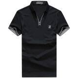 YixigeluoSummer New Men's T-shirt, Orange, Short Sleeved Polo Shirt, Short Sleeved T-shirt, Men's Polo Shirt Business thumbnail-3