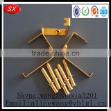 Custom electrical plug brass pin,brass terminal for socket in Dongguan manufacturer,ISO9001 passed