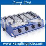 4 Small Head Gas Barbecue Grill Machine for Commercial Use thumbnail-4
