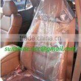 Clear Color Plastic Car Seat Cover With One Pocket thumbnail-1