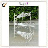 POWERLON Vintage Metal 3-tier Planter Stand Flower Folding Outdoor Decoration Furniture thumbnail-3
