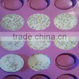 15 Cavity Oval Shaped Silicone Handmade Flexible Cake Soap Mold thumbnail-3