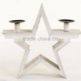 2015 New Arrive Pentagram Shaped Decorative Art Wooden 2 Candle Holders thumbnail-1