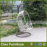 Outdoor hanging basket swing chair with stand