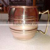 NEW ARRIVAL BPA FREE SMOOTH MOSCOW MULE 100% COPPER BARREL 16 OZ MUG thumbnail-1