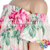 2017 Newest Fashion Big Flower Off Shoulder Dress Boutique Summer Casual Dresses For Ladies thumbnail-5