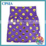 Hot Pink Gold Polka Dot Fashion Super Mini Newest Model Kids Sequin Skirt thumbnail-4