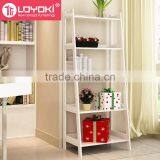 5 Tier Corner Display Wood Leaning Shelf Storage Rack Colorful Shelving Rack Home Furniture Corner Shelf thumbnail-3