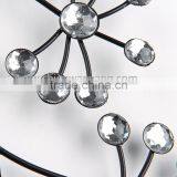 2015 China Factory Modern Luxury Tree Design Iron Art Quartz Wall Clock thumbnail-2