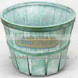 FRESH GREEN WASH ROUND FARM FRESH BAMBOO CHIP BASKET thumbnail-1