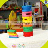 Wholesale Colorful Baby Stacking Blocks Wooden Promotional Bricks Toy Top Fashion Wooden Baby Stacking Blocks Toy W13D119 thumbnail-2