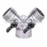 Zinc Y Hose Splitters With Valve thumbnail-1
