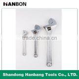 Chrome Plated Adjustable Wrench With All Wrench Sizes thumbnail-1