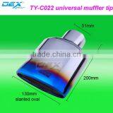 High Quality Auto Part Stainless Steel 304 Universal Exhaust Tip thumbnail-1