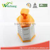 WCGT203A New Design Plastic Head 6 Side Kitchen Graters Stainless Steel Kitchen Grater thumbnail-2