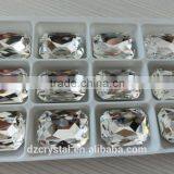 Loose Colorful Rectangle Machine Cut Faceted Fancy Stone Crystal Glass Bead thumbnail-4