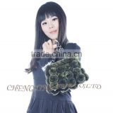 CX-H-13B Fashion Cheap Genuine Rex Rabbit Fur Beautiful Woman Hand Bag thumbnail-2