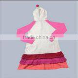 Casual Girls Cotton Long Hooded Dress thumbnail-2