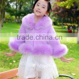 2015 Luxury Faux Fur Coats Winte Girl Fashion Jacket KIDS RABBIT FOX FUR Jackets thumbnail-2