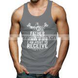 Custom Silk Screen Printing Wholesale Bodybuilding Stringer 100 Cotton Tank Top thumbnail-4