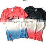 High Quality Color Gradual Change Sublimation Dry Fit Sport T-Shirt With Custom Logo thumbnail-2