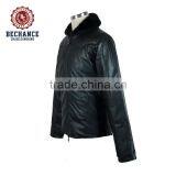 Mens Pu Padded Coat for Winter Outdoor Down Jacket thumbnail-2