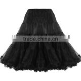 26" Retro Black Underskirt 50s Swing Vintage Petticoat Fancy Net Skirt Rockabilly Tutu