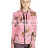 Latest Women Lightweight Camo Sweatshirt Zip Pullover Hoodies Sweatshirts Wholesale Organic thumbnail-4