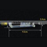 4.0*0.9*0.4cm Cheap With Teeth U-shape Clips Transparent Plastic Clips for Packing thumbnail-2