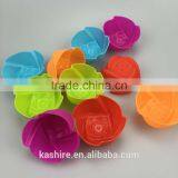Popular Nice Design Colorful Flower Shape Silicone Cake Mould thumbnail-2