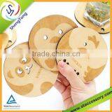 High Quality Cartoon Wood Drink Coasters thumbnail-1