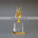 2017 New Design Gold Rooster Award Gold Chanticleer Trophy For Company Gift thumbnail-2